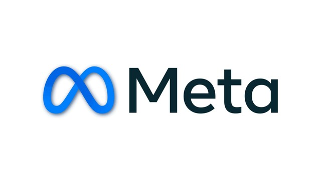 The Meta logo on a white background.