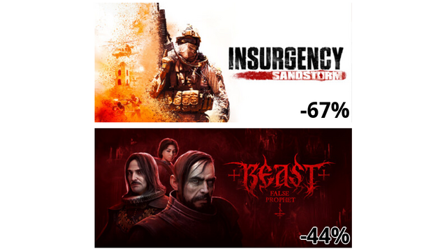 Insurgency: Sandstorm (-67%)
BEAST: False Prophet (-44%)