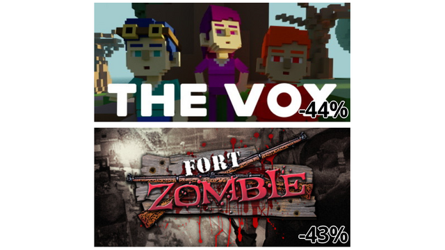 The Vox: Tower Defense (-44%)
Fort Zombie (-43%)