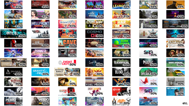 Trailblazers (-95%)
Deadly Premonition: The … (-95%)
Natsuki Chronicles (-95%…
Flipping Death (-94%)
Assault Suit Leynos (-94…
GIGA WRECKER (-94%)
This is the Zodiac Speak… (-94%)
Burned Land (-92%)
Visual Novel Sisters (-9…
Zombie Vikings (-92%)
The Divine Invasion (-91…
PolyClassic: Wild (-91%)
Firelight Fantasy: Venge… (-91%)
NeverSynth (-91%)
NeuraGun (-91%)
HELLFRONT: HONEYMOON (-9…
The Land of Eyas (-91%)
Cutlass Call (-90%)
ReHarmony (-90%)
Edna & Harvey: The Break… (-90%)
The Daedalic Armageddon … (-90%)
Daedalic - Gigantic Bund… (-90%)
Shadow Tactics: Blades o… (-90%)
Bad Guy Adventure (-90%)
Cosmo 02 (-90%)
Robo-Boy Risky Venture (…
King's Bounty II (-90%)
Galaxy Arena (-90%)
Rabbit Riot (-90%)
Air Hunter (-90%)
Cave Explorer (-90%)
Pincushion (-90%)
Slime Killer (-90%)
Spin the World (-90%)
Deponia: The Complete Jo… (-90%)
JetX VR (-90%)
Agents of Mayhem (-90%)
Constructor (-90%)
Dakar 18 (-90%)
Encased: A Sci-Fi Post-A… (-90%)
Let's Sing 2019 (-90%)
Shenmue III (-90%)
The Dark Eye Universe Bu… (-90%)
Cemetery Warrior 4 (-90%…
Instant Death (-90%)
Last Room (-90%)
Leaper (-90%)
PSIONIC (-90%)
Rogues Adventure (-90%)
Sausage Hunter (-90%)
重力場 (-90%)
Daedalic Adventure Bundl… (-90%)
GUILTY GEAR Xrd -SIGN- (…
Blind (-90%)
Dreadlands (-90%)
Jeeps Offroad Simulator …
The Beast Inside (-90%)
Ken Follett's The Pillar… (-90%)
Silence (-90%)
Pixel Pirate (-90%)
Bomber Crew (-90%)
The Suicide of Rachel Fo… (-90%)
Intruders: Hide and Seek…
etc.