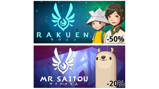 RAKUEN (-50%)
MR. SAITOU (-20%)