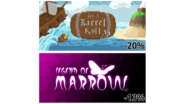 Do A Barrel Roll?? (-20%)
Legend of Marrow (-13%)