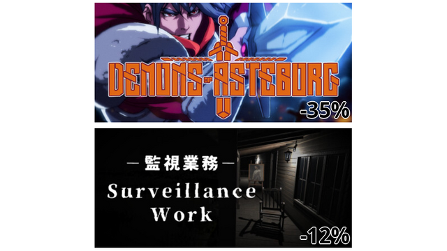 Demons of Asteborg (-35%)
Surveillance Work | 監視業務 (-12%)
