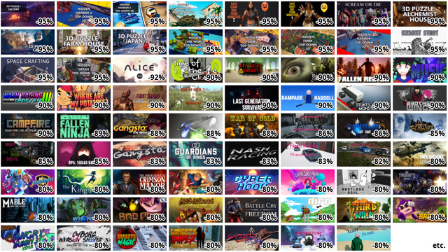 3D PUZZLE - Factory (-95…
Hidden Harbor 2 Top-Down… (-95%)
Hidden Harbor 3 Top-Down… (-95%)
Hidden World 10 Top-Down… (-95%)
Save Giant Girl from mon… (-95%)
Save Giant Girl from mon… (-95%)
Scream or Die (-95%)
3D PUZZLE - Alchemist Ho… (-95%)
3D PUZZLE - Castle (-95%…
3D PUZZLE - Farm House (…
3D PUZZLE - Japan (-95%)
Hidden Cube World Top-Do… (-95%)
Hidden Farm 2 Top-Down 3… (-95%)
Hidden Farm Top-Down 3D …
Hidden Harbor Top-Down 3… (-95%)
Knight Story (-95%)
Space Crafting (-95%)
Hidden Office Top-Down 3… (-95%)
ALICE VR (-92%)
クローンの時間 (-90%)
昆虫の攻撃 (-90%)
Backroom: Constructions …
Fallen Region (-90%)
Music Man (-90%)
Nash Racing 3: Drifter (…
Where are my potatoes? (…
初日:ホームディフェンダー (-90%)
War Of Gold 2 Mission 99…
Last Generation: Surviva… (-90%)
Rampage Ragdoll (-90%)
Stunts Contest Monster C… (-90%)
Brother Wings (-90%)
Campfire: One of Us Is t… (-90%)
Fallen Ninja (-89%)
Gangsta: The Return (-88…
Soulsland (-88%)
War Of Gold (-88%)
Soulsland 3: Spider Inva… (-86%)
Soulsland: Last Fight (-…
Help Will Come Tomorrow …
Beat The Devil (-85%)
RPG: Squad battle (-85%)
Gangsta Sniper (-83%)
Guardians Of Rings (-83%…
Nash Racing (-83%)
Nash Racing: 70 seconds … (-83%)
Nash Racing: Pursuit (-8…
Heliborne Collection (-8…
Double Cross (-80%)
The King's Bird (-80%)
The Inheritance of Crims… (-80%)
Adventures of Chris (-80…
Cyber Hook (-80%)
Lila’s Sky Ark (-80%)
RESTLESS SOUL (-80%)
Trident's Wake (-80%)
Mable & The Wood (-80%)
REZ PLZ (-80%)
Bad Pad (-80%)
etc.