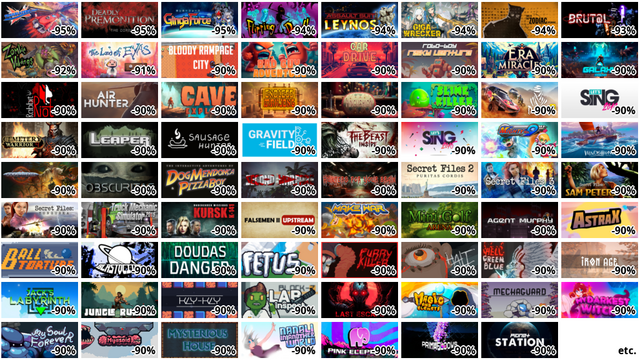 Trailblazers (-95%)
Deadly Premonition: The … (-95%)
Ginga Force (-95%)
Flipping Death (-94%)
Assault Suit Leynos (-94…
GIGA WRECKER (-94%)
This is the Zodiac Speak… (-94%)
Brut@l (-93%)
Zombie Vikings (-92%)
The Land of Eyas (-91%)
Bloody Rampage City (-90…
Bad Guy Adventure (-90%)
Car Drive (-90%)
Robo-Boy Risky Venture (…
Era of Miracles (-90%)
Galaxy Arena (-90%)
Rabbit Riot (-90%)
Air Hunter (-90%)
Cave Explorer (-90%)
Endless mahjong (-90%)
Pincushion (-90%)
Slime Killer (-90%)
Dakar 18 (-90%)
Let's Sing 2019 (-90%)
Cemetery Warrior 4 (-90%…
Leaper (-90%)
Sausage Hunter (-90%)
重力場 (-90%)
The Beast Inside (-90%)
Let's Sing 2016 (-90%)
Mighty No. 9 (-90%)
Windbound (-90%)
Gods Will Fall (-90%)
Obscuritas (-90%)
The Interactive Adventur… (-90%)
Second Warfare (-90%)
HUNTERS FOR YOUR BRAIN (…
Secret Files 2: Puritas … (-90%)
Secret Files 3 (-90%)
Secret Files: Sam Peters…
Secret Files: Tunguska (…
Truck Mechanic Simulator… (-90%)
Undercover Missions: Ope… (-90%)
拯救大魔王2:逆流 Falsemen2:Upst… (-90%)
Make War (-90%)
Mini Golf Arena (-90%)
Agent Murphy (-90%)
AstraX (-90%)
Ball Torture (-90%)
Blastocitos (-90%)
DouDas Danger (-90%)
FETUS (-90%)
Furry Killer (-90%)
Halt (-90%)
Hell Green Blue (-90%)
Iron Age (-90%)
Jack's Labyrinth (-90%)
Jungle Rumble (-90%)
Kly-Kly (-90%)
Lab Inspect (-90%)
Last Escape (-90%)
Magic and Elements (-90%…
Mechaguard (-90%)
My Darkest Witch (-90%)
My Soul Forever (-90%)
Myasoid (-90%)
Mysterious House (-90%)
Nanali in another world …
etc.