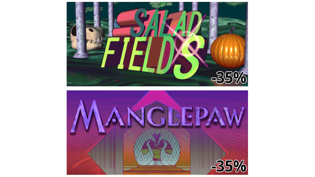 Salad Fields (-35%)
Manglepaw (-35%)
