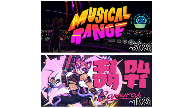 Musical Range (-50%)
Fida Puti Samurai (-10%)
