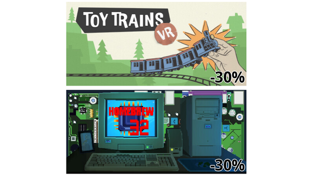 Toy Trains (-30%)
Homebrew32 (-30%)