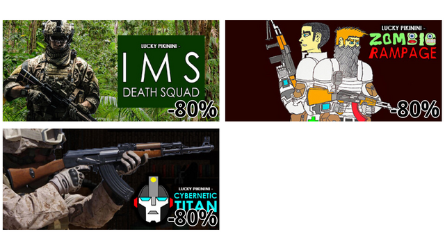 Lucky Pikinini - IMS 死の組 (-80%)
Lucky Pikinini - Zombie Rampage (-80%)
Lucky Pikinini - Cybernetic Titan (-80%)