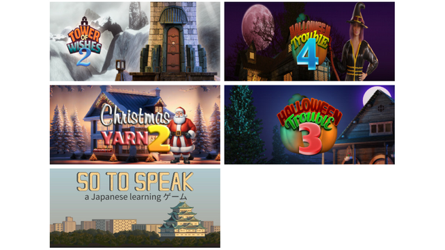 Tower Of Wishes 2: Vikings Collector's Edition (Match 3)
Halloween Trouble 4
Christmas Yarn 2
Halloween Trouble 3: Match 3 Puzzle
So to Speak
