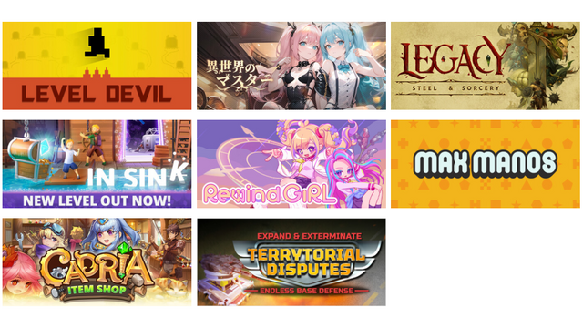 Level Devil
異世界のマスター
Legacy: Steel & Sorcery
In Sink: A Co-op Escape Adventure
RewindGirl
Max Manos
Cadria Item Shop
Expand & Exterminate: Terrytorial Disputes - Endless Base Defense