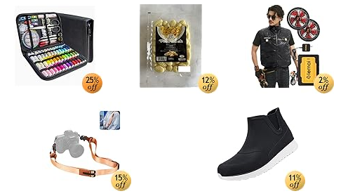 JUNING 裁縫セット ブラック収納バッグ付き (-25%)
イタリア Giovanni ポテトニョッキ 500g (-12%)
チタンファン付きベスト (-2%)
カメラストラップ オレンジ (-15%)
レインシューズ メンズ (-11%)