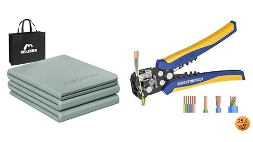 MOJEER ヨガマット 6mm
haisstronica ワイヤーストリッパー 自動調節 3 in 1 10-24 AWG用(0.2～5.26mm2) (-25%)